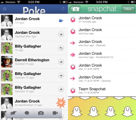 Poke vs. Snapchat